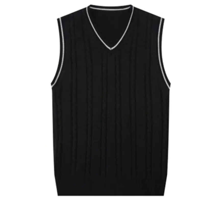 Pull sans manches tricoté homme – Leno Winter Knit