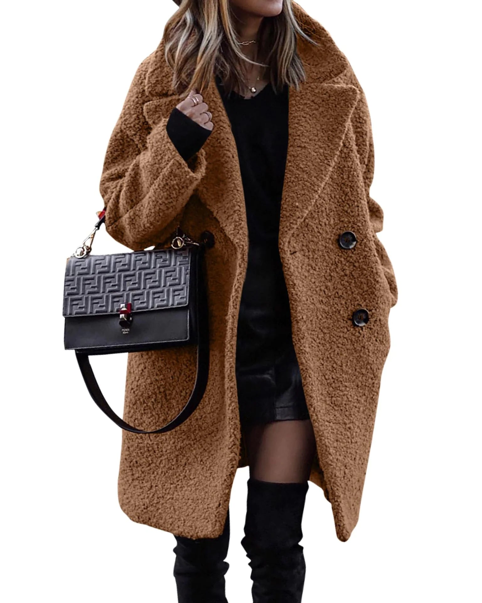 Manteau long d’hiver femme – Leno Cozy Chic