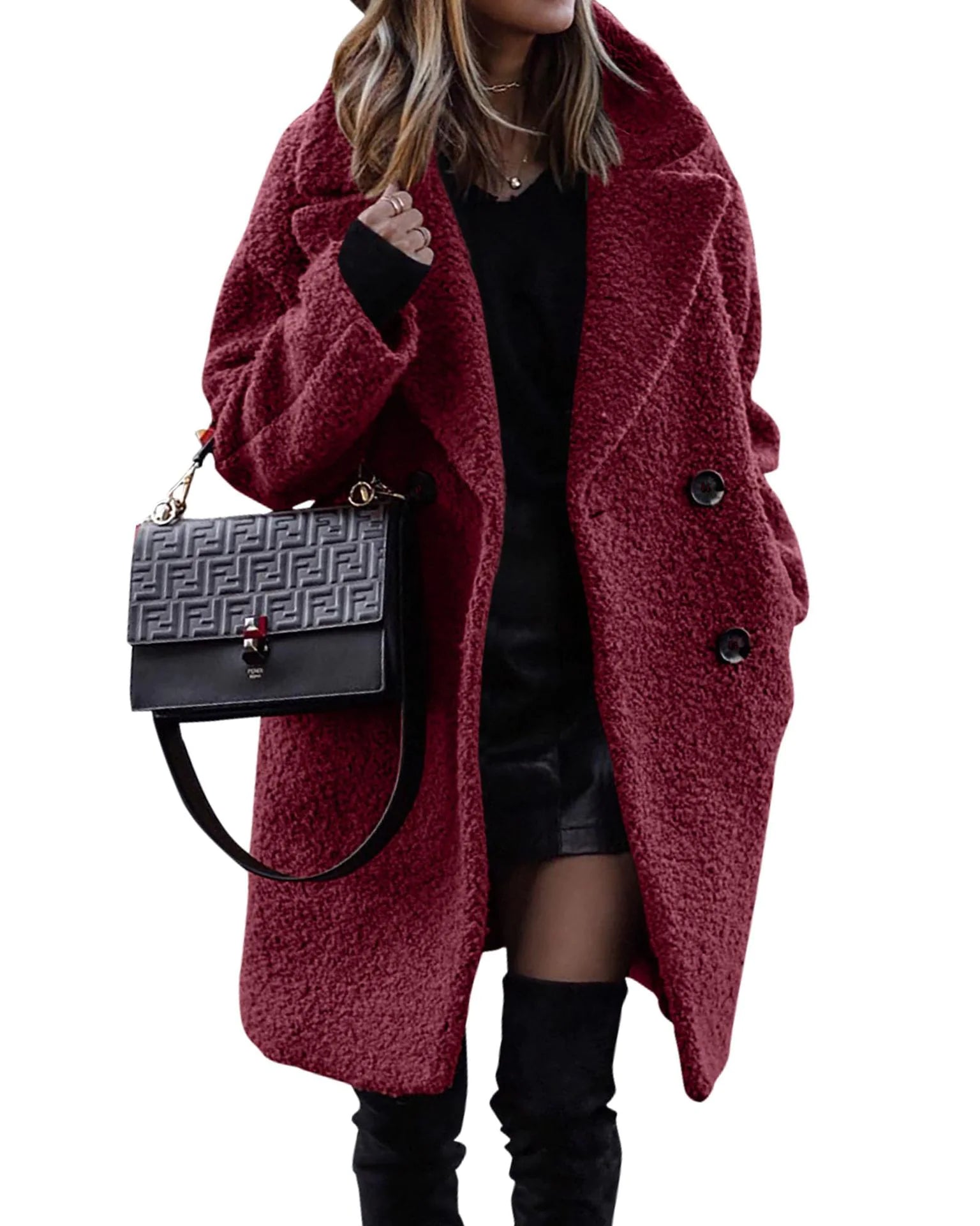 Manteau long d’hiver femme – Leno Cozy Chic