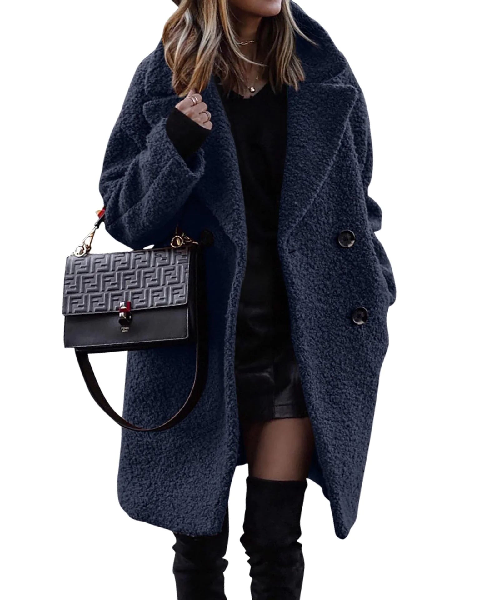 Manteau long d’hiver femme – Leno Cozy Chic